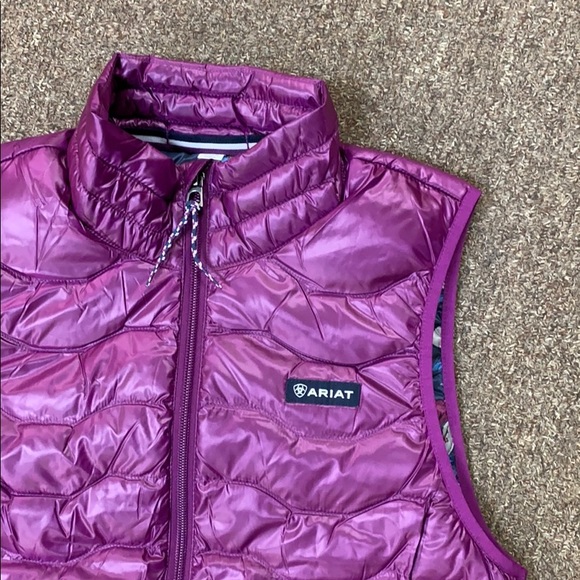 Womens Ariat Ideal 3.0 Down Vest - Imperial Violet - Picture 2 of 5